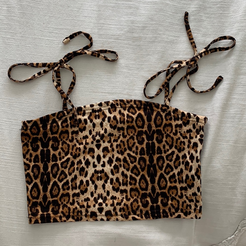 Cheetah Print Crop Top